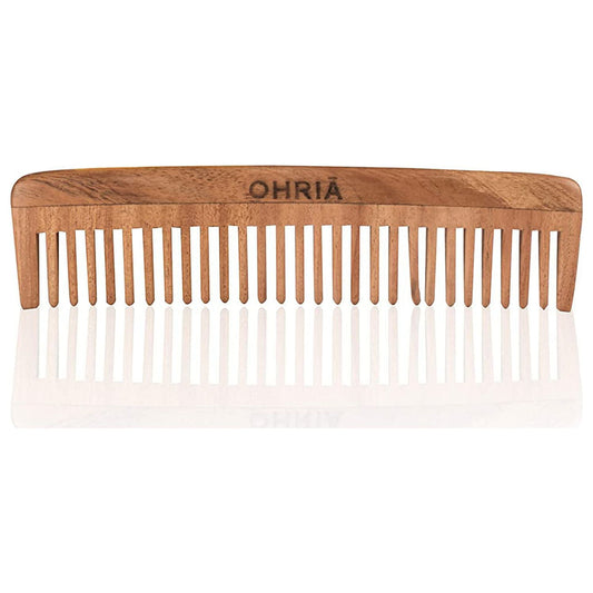 Ohria Ayurveda Natural Neem Wooden Comb For Hair Growth, Anti-Dandruff Comb