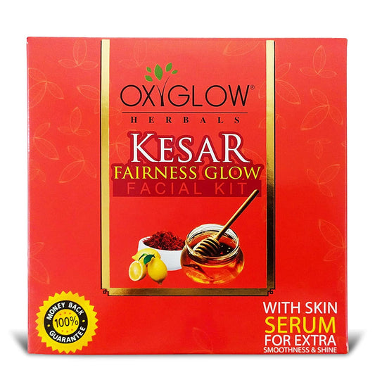 Oxyglow Herbal Kesar Fairness Glow Facial Kit Rich glow skin Suitable for all 165g