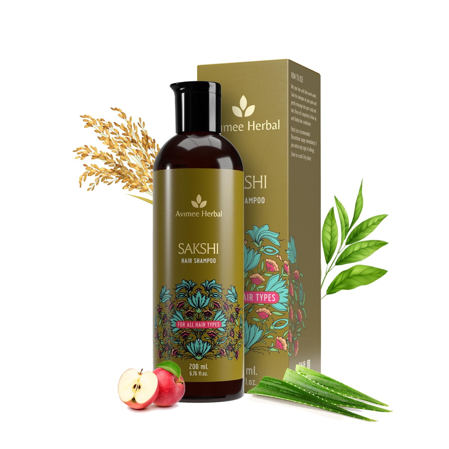 Avimee Herbal Sakshi Hair Shampoo | For All Hair Types | Deep Cleaning Shampoo With Extra