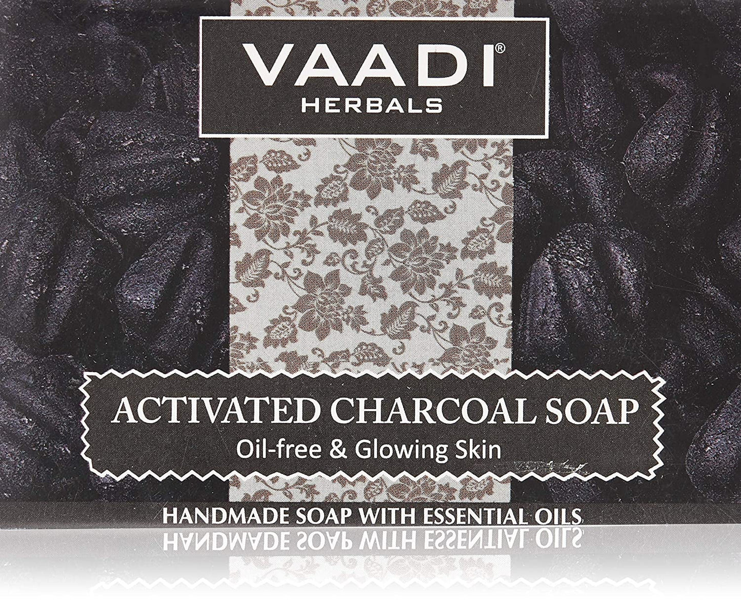 Activated Charcoal Soap 75 gms (Pack of 6 X 75 Gms) - Vaadi Herbals