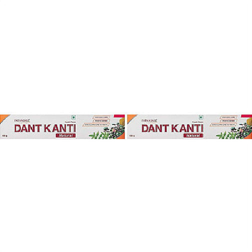 Pack Of 2 - Patanjali Dant Kanti Natural Toothpaste - 120 Gm (4.23 Oz)