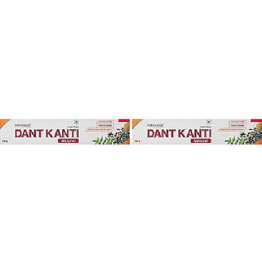 Pack Of 2 - Patanjali Dant Kanti Natural Toothpaste - 120 Gm (4.23 Oz)