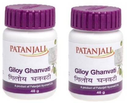 Patanjali Giloy Ghan Vati: 40g, Pack of