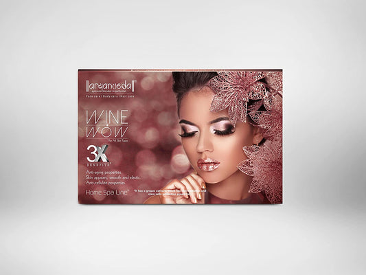 Aryanveda Wine Wow 3X Home Spa Kit 55g