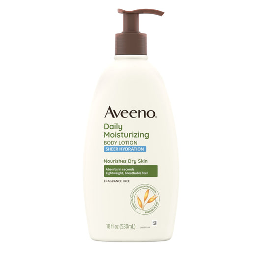 Aveeno Daily Moisturizing BodyLotion with Oat for Dry Skin, 18 fl oz
