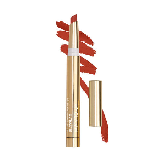 MyGlamm Ultimatte Long Stay Matte Lipstick-Diva (Red)-1.3 g | With Hyaluronic Filling Sphe