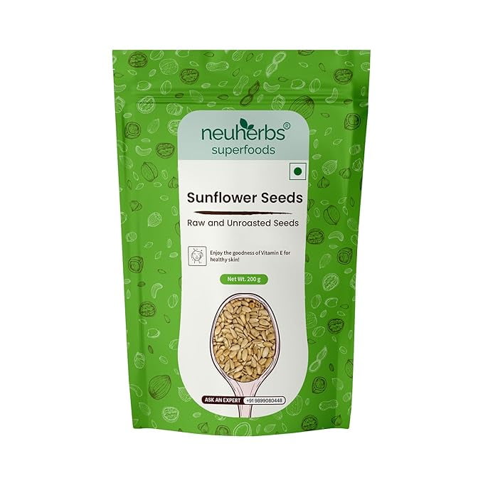 Neuherbs Sunflower Seeds | Dry Seeds For Eating | Raw Healthy Snack For Skin | Rich In Pro
