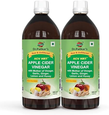 Dr. Patkar's Apple Cider Vinegar Garlic,Ginger,Lemon And Honey (Pack Of 2)(500 Ml)