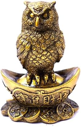 INARA Creation Owl Statue/Showpiece/Idol for Good Luck and Prosperity Showpiece for Car Da