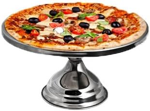 iKonbi Stainless Steel Cake and Pizza Stand, Steel