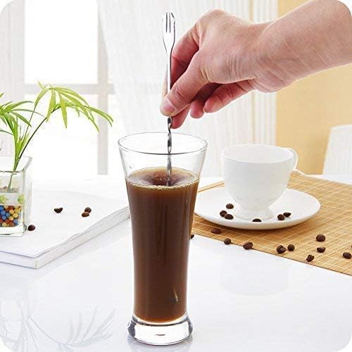 iKonbi Stainless Steel Bar Spoon with Fork Size 30 Cm Long