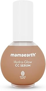 Mamaearth Hydra-Glow CC FaceSerum: Vitamin C & Hyaluronic Acid, 02 Peach, 30