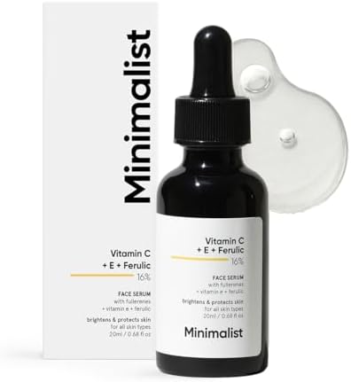 Minimalist 16% Vitamin C FaceSerum with Antioxidants for Anti Aging & Glow | Reduces Skin