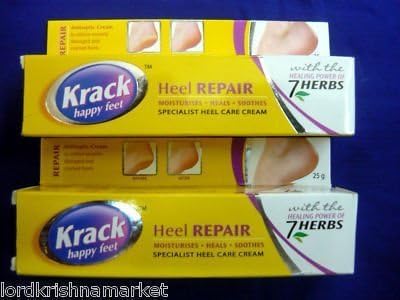 100% Herbal Care Foot Cracked Healing Crack Foot Heel 25g X 2 = 50g by Krack