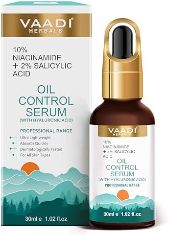 Vaadi Herbals Oil Control Serum With 10% Niacinamide & 2% Salicylic Acid - 30ml