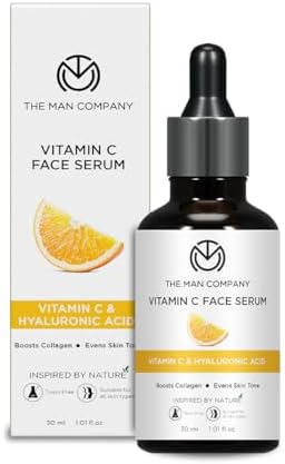 The Man Company Vitamin C serum for face with Hyaluronic Acid, 40% Vitamin C Serum for Men