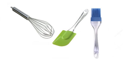 iKonbi Silicone Bakeware Set | 2-Pack Combo | 1 Set Silicone Spatula Brush Set, 1 Pcs.