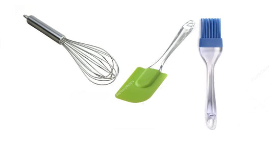 iKonbi Silicone Bakeware Set | 2-Pack Combo | 1 Set Silicone Spatula Brush Set, 1 Pcs.