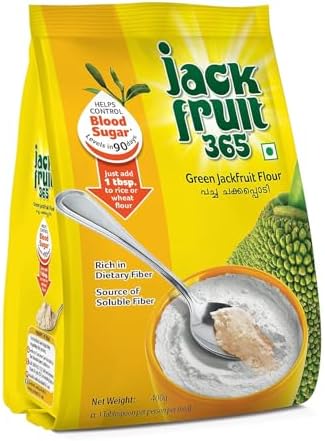 Jack Fruit 365 Green Jackfruit Flour, Helps Control Sugar Level,14.10 Ounce, 400g (Pack of