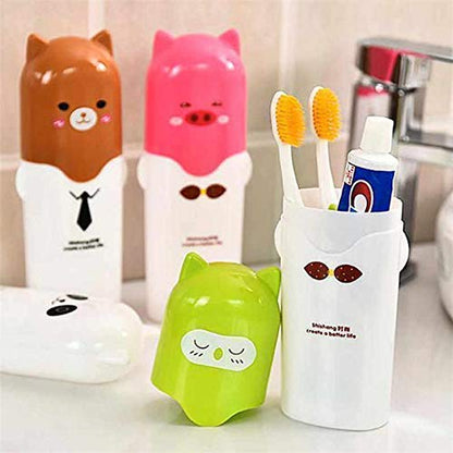 iKonbi Plastic Portable Travel Toothpaste Toothbrush Holder Cover Case, 20Cm X 6Cm Multicolor