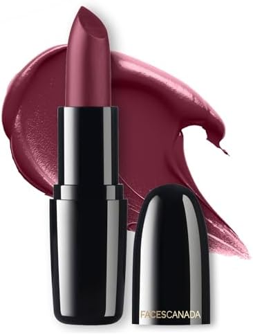 FACESCANADA Weightless Creme Finish Lipstick - Wine Drop (Maroon), 4G Creamy Finish Smooth