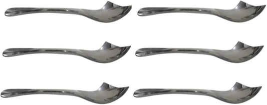 iKonbi Stainless Steel Set of 6 Classic Side Cut Dessert