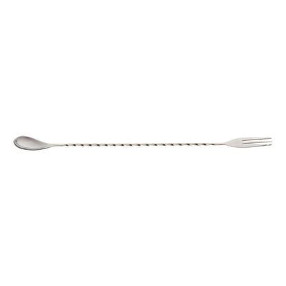 iKonbi Stainless Steel Bar Spoon- Bar Spoon, Fork, Crusher, Knob- Set of 4