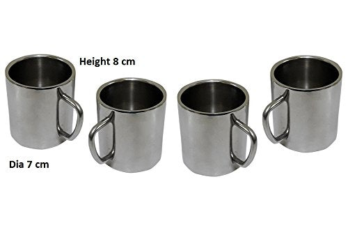 iKonbi Set of 4 Double Wall Small Sober Tea Cups