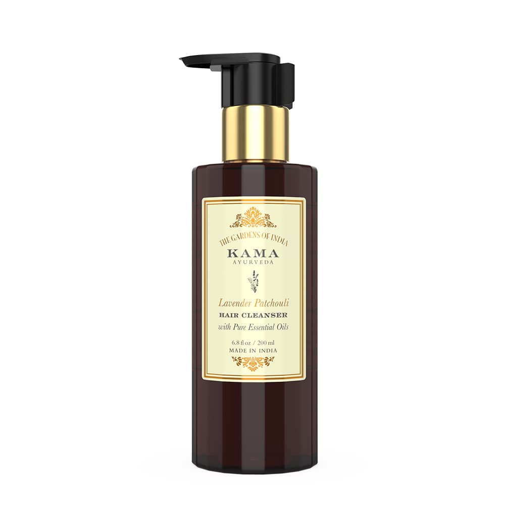 Kama Ayurveda Lavender Patchouli Hair Cleanser Shampoo: Pure Essential Oils,