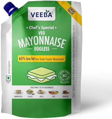 Veeba Eggless Mayonnaise Pouch 875g
