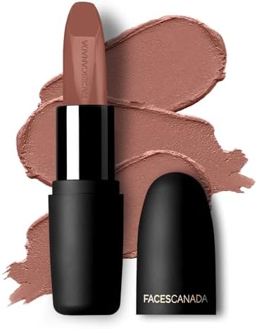 FACES CANADA Weightless Matte Lipstick - Buff Nude 05 (Brown), 4.5g Highly Pigmented Lip C