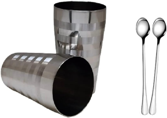 iKonbi Stainless Steel Tool Glass with Mixing Stirrers