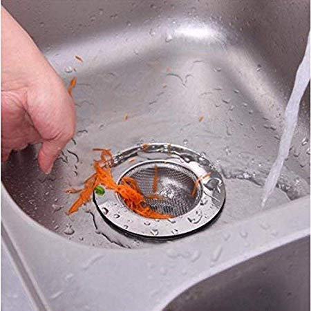 iKonbi Kitchen Sink Strainer Heavy Duty Stainless Steel Strainer Kitchen Drain Basin Basket Filter Stopper Drainer Sink Jali 11 cm