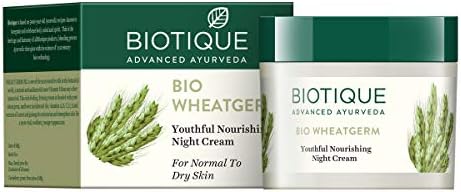 Biotique Bio Wheat Germ Youthful Nourishing NightCream 50G/1.76 Fl.Oz. I For Normal To Dry