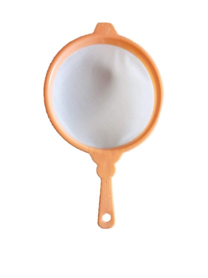 iKonbi Set of 1 Plastic Juice Strainer and 4 Plastic Tea strainers Total 5 Pieces can be Used for Ras, Juices Tea Coffee Also Known as Chalni Jari Jhar