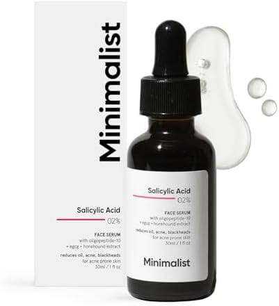 Minimalist 2% Salicylic Acid Serum For Acne, Blackhead & Open Pores | Reduces Excess Oil &