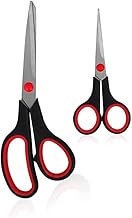 iKonbi Stainless Steel Multipurpose Double Scissor Set with Comfort Grip Handle for