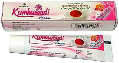 Kumkumadi Cream - Kashmir Saffron and Pure Milk + Luxury of 10 Beauty Herbs by NAGARJUNA
