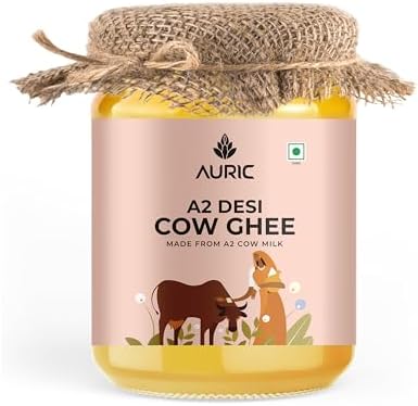 Auric A2 Desi Cow Ghee | Clarified Butter | Pure Brijwasi Ghee | Bilona Curd Churned | Lab