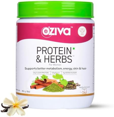 Protein & Herbs for Women | 1.1 Lbs (500 gm) with Multivitamins, Curcumin, Shatavari, Tuls