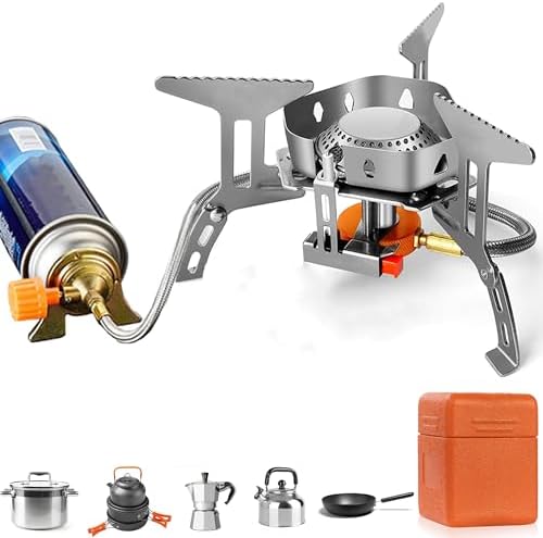 Magnova Portable Cooking Gas Stove, Outdoor Camping Stove With Piezo Ignition, Stainless S
