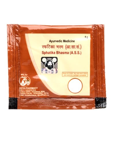Patanjali Divya Sphatika Bhasma: 5g, Pack of