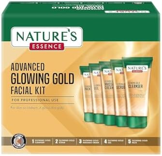 Nature's Essence Glowing Gold Facial Kit, 500 grams (5X100 grams)