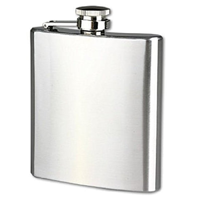 iKonbi Stainless Steel Hip Flask, Silver