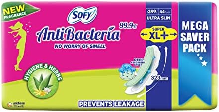 Sofy 99.9% Sanitary Pads - 44 Pads (Super XL Plus) - 323mm