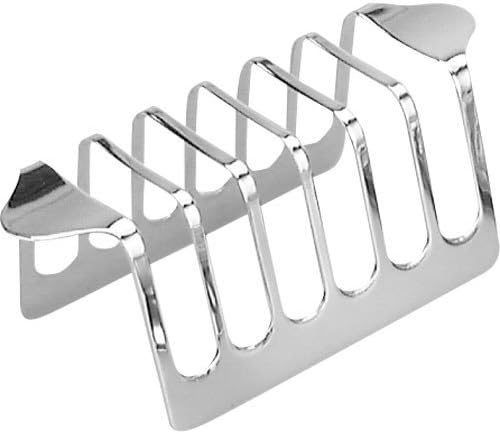 iKonbi Bread and Toast Rack – Stainless Steel, 6 Slits, Mirror