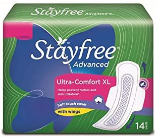 Stayfree Advanced Ultra Comfort Sanitary Napkins with Wings - 14 Pieces (XL)