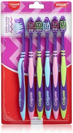 Colgate Zigzag Toothbrush for Deep Inter Dental Clean with Multi Angle Zig zag bristles (Medium,