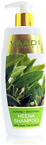 Vaadi Herbals Heena with Green Tea Extracts Shampoo Smoothing Shampoo Suitable for All Hai