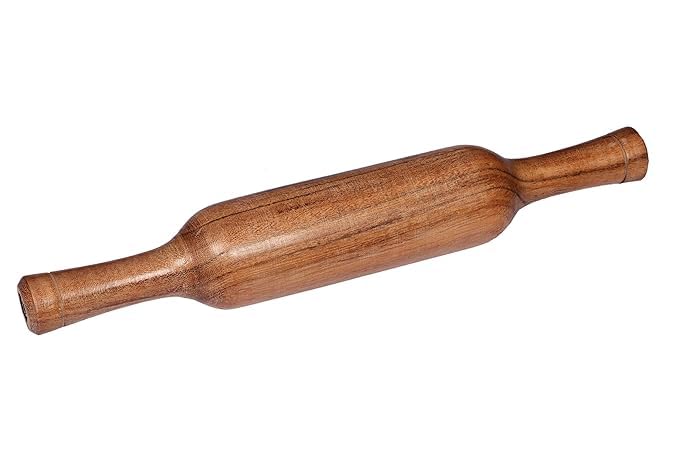 iKonbi Handcrafted Wooden Rolling Pin, Wooden Belan, Wooden Belna